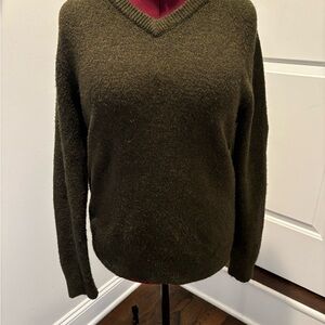 Topman chunky olive green sweater, men’s L